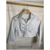 ราคา เสื้อเชิ้ตครอปแขนยาวผ้ามันวาว ดีเทลหน้าสุดปัง ซื้อมายังไม่เคยใส่ พร้อมส่งทันที มีบริการเก็บเงินปลายทาง (15895051931)