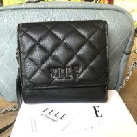 ราคา กระเป๋าสตางค์ใบสั้น กระเป๋าสตางค์หนัง#ELLE (5608911653)