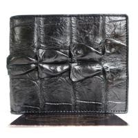 ราคา กระเป๋าสตางค์ผู้ชายใบสั้น หนังจระเข้แท้ 100% 2พับสั้น หนังหาง ใส่บัตร ใส่การ์ด ลาย 03 สีดำ หนังเงา ราคาถูก สินค้าใหม่ (43560918886)