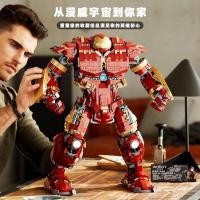ราคา ใช้งานร่วมกับ LEGO ของขวัญวันเกิดเด็กเด็กประกอบของเล่นหุ่นยนต์ Hulkbuster Building Blocks Iron Man (29808596401)