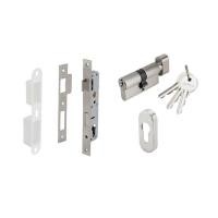 ราคา HAFELE ชุดตลับกุญแจสแตนเลสสตีล ระบบมอร์ทิสล็อค เฟรมแคบ รุ่นมาตรฐาน 499.65.214 ประตูบานเปิดทางเดียว (18112453731)