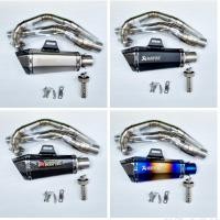 ราคา คอท่อ งานแสตนเลส สำหรับ Exciter 150 พร้อมปลายท่อ Akapovic Shorty มีหู งานดีมาก (23215604459)