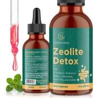 ราคา Zeolite Detox for Adults, Zeolite Liquid Drops with Vitamin B, Probiotic Blend - Energy, Gut, Focus - 2 Fl Oz (1 Bottle) (48953531250)