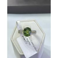 ราคา แหวนทองคำ 18k(750) น้ำหนัก 4.36 กรัม ตรงกลางเป็นพลอยมรกตบางกะจะธรรมชาติทรงรี 3.06 กะรัต เพชรแท้ธรรม (29173868169)