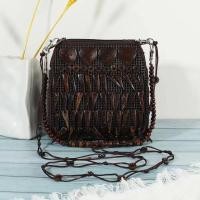 ราคา ♛-❀กระเป๋างาช้างกะลามะพร้าวย้อนยุคสไตล์ชนเผ่าใหม่กระเป๋าแนวทแยงสานลูกปัดแฮนด์เมดกระเป๋าถือ (26902929855)