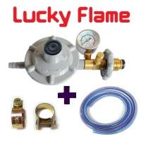 ราคา Lucky flame หัวปรับแก๊สเซฟตี้แรงดันต่ำ มีมาตรวัดความดัน รุ่น LS-325SG (5157566303)