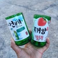 ราคา แก้วโซจู จากขวดเบียร์โซจู แก้วตัด งานฝีมือ DIY (27179126560)