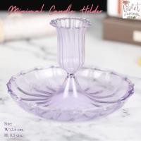 ราคา Violet Flamingo เชิงเทียนมินิมอล เชิงเทียนแก้วสีพาสเทลสุดคิ้วท์ (24952537461)