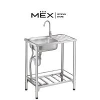 ราคา MESTER รุ่น PST75 อ่างล้างจานพร้อมขาตั้ง 1 หลุม 1 ที่พัก ขนาด 120 x 50 ซม. สเตนเลส สตีล AISI 201 (16039060530)