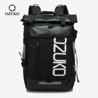 ราคา OZUKO Fashion Men Laptop Travel Backpack Waterproof College Student Schoolbag for Teenager (12727108161)