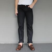 ราคา Golden Zebra Jeans กางเกงยีนส์ชายผ้าไม่ยืดซุปเปอร์แบล็คขากระบอกเล็ก(sizeเอว28-36) (1688913347)