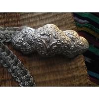 ราคา เข็มขัดลายเปียถัก​ ถักแน่นๆกะไหล่​เงิน(งานเก่า)​ (23644669172)