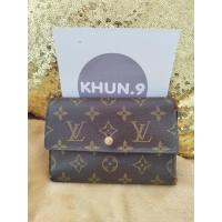 ราคา Sale Used กระเป๋าสตางค์หลุยส์ 3 พับกลาง แท้ มือสอง LOUIS VUITTON Porte Tresor Etui Papier Trifold Wallet Monogram (19341756270)