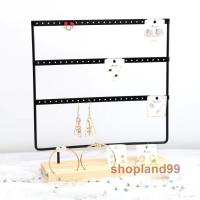 ราคา ที่โชว์ต่างหู แท่นแขวนต่างหู ที่แขวนตุ้มหู ที่แขวนเครื่องประดับ ที่แขวนต่างหู ฐานไม้ เหล็กสีดำ -1อัน (24821606676)