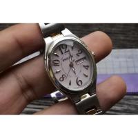 ราคา นาฬิกา Vintage มือสองญี่ปุ่น Citizen Wicca Pink Dial ผู้หญิง Solar รูปไข่ 26mm ใช้งานได้ปกติ สภาพดี ของแท้ ไม่กันน้ำ (40261385149)