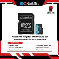 ราคา MicroSDXC Kingston 64GB Canvas Go! พลัส UHS-I U3 V30 A2 SDCG3/64GB (41005699518)