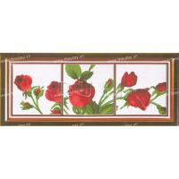 ราคา ภาพวาดปักครอสติชของดอกกุหลาบสีแดงเข้ม RY3398 (สีตัดเอง) 136X50CM (26255597640)