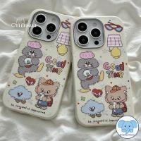 ราคา เคสไอโฟน 13 สำหรับ IPhone 11 16 15 13 14 12 ProMax 15 14 16 6 6S Plus XR XS X เคสหนัง TPU ลายเมฆลายหมีการ์ตูนสร้างสรรค์ (40665485175)