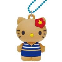 ราคา [ประกันภาษีแท้] Sanrio Black Leather kitty Striped Bikini Bag Hanging Seaside Vacation r (54305072655)