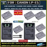 ราคา แบตเตอรี่ เเท่นชาร์จ Canon LP-E5 LPE5 battery charger lpe5 เเบตกล้อง กล้อง 450D 500D 1000D Kiss F (5720202001)