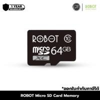 ราคา ROBOT เมมโมรี่การ์ด Micro SD Card Memory Class 10 (64GB) รองรับ มือถือ/กล้องวงจรปิด/กล้องหน้ารถยนต์ | ประกันไลฟ์ทาม (49455030195)