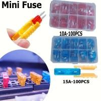 ราคา 100ตัว ยกกล่อง* ฟิวส์เสียบ Standard Fuse ขนาด มาคราฐาน มีขนาด 10A, 15A, 20A, 25A, 30A (40313113535)