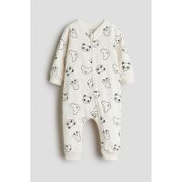 ราคา H&M(เอชแอนด์เอ็ม) ชุดนอนลายพิมพ์ Infants Patterned sleepsuit 1238371_8 (26439492614)