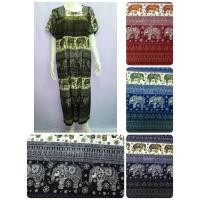 ราคา เดรสยาวแบบ zip ผ้าสปัน กับ ผ้าแมมเบิร์ต / ช้างตัวทองเหลือง (7862329043)