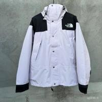 ราคา เสื้อกันลม The North Face Windbreaker สำหรับทั้งผู้ชายและผู้หญิง พร้อมฮู้ด กันน้ำได้ (47901443863)