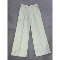 ราคา กางเกงขายาวสีเขียวมิ้นผ้าชาแนล (มือสอง) (24458529648)