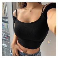 ราคา เสื้อครอปเปิดไหล่เอวลอย คล้องคอ ใส่ชิคๆ (25644530100)