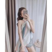 ราคา เสื้อคล้องคอลายริ้วพาสเทล ลุคคุณหนูไฮโซ (5778287050)