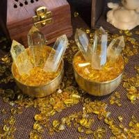 ราคา เครื่องประดับหกเหลี่ยมซิทรินธรรมชาติ Citrine Energy Stone เครื่องประดับ Citrine Rough St (57104212057)