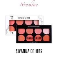 ราคา #HF319 #ปัดแก้ม 8 สี ULTRA BLUSHER PALETTE SIVANNA (7748019565)