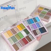 ราคา [Keepfun] พาเลทอายแชโดว์ 18 สี Gliter For Eyes Shadow Palette Long Lasting Korean Eye MakeUp Eyeshadow Palette Cosmetics Eye Shadow [ใหม่] (49303554086)