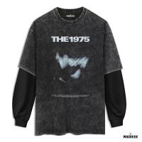 ราคา เสื้อยืดวง MACDEER The 1975 Washed Double Layer slim-fit PREMIUM WASHED THE1975 1-12 (51704540544)