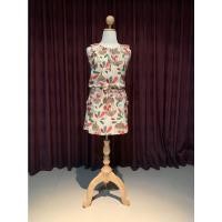 ราคา ชุดเดรสมือสอง ใส่ไปเที่ยว สีครีมพิมพ์ลาย เนื้อผ้าดี ใส่สบาย (17160933799)