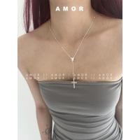 ราคา สร้อยคอเพชรฝังไม้กางเขน จี้รูปตัว Y เงิน ดีไซน์นิชหญิง (29681890230)