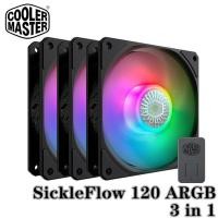 ราคา CoolerMaster SickleFlow 120 ARGB 3in1 12 ซม. สีดํา CASING GAMING SICKLEFLOW (22143470178)