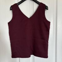 ราคา KHUNPOOM เสื้อกล้าม สีแดง Burgundy ของใหม่! (46050212770)