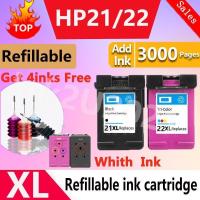 ราคา ใช้งานร่วมกับ HP 21 HP 22 ตลับหมึก HP 21XL HP 22XL สีดํา HP21 HP22 เติมสําหรับ hp Deskjet D2320 D2330 D2345 D2360 3910 3915 3920 3930 3930v (49651931113)