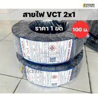 ราคา สายไฟ VCT 2x1 (100 M.) IEC53 ANT CABLE สายไฟแอ๊น สายไฟภายนอกฉนวน 2 ชั้น สายไฟต่อปลั๊ก สายไฟดำกันน้ำ (41961344563)