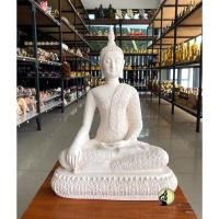 ราคา พระพุทธรูป พระปางสะดุ้งมาร พระปางมารวิชัย หน้าตัก 9 นิ้ว สีครีม (11704858233)