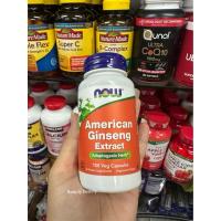 ราคา NOW Foods American Ginseng Extract, 100 Veg Capsules (44268085135)