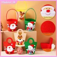 ราคา กระเป๋าผ้าลายการ์ตูนคริสต์มาส กระเป๋าผ้าไม่ทอลายซานตาคลอสสร้างสรรค์ กระเป๋าของขวัญวันหยุด กระเป๋าใส่ลูกกวาดแอปเปิ้ลสำหรับเด็ก HO (47902777900)