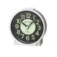 ราคา RHYTHM นาฬิกาตั้งโต๊ะพลาสติก RHYTHM CRE225NR19 3 นิ้ว สีเงิน ของตกแต่งบ้าน นาฬิกา PLASTIC TABLE CLOCK RHYTHM CRE225NR19 (27623943358)