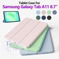 ราคา สําหรับ Samsung Galaxy Tab A11 8.7 นิ้ว 2025 SM-X133 SM-X135 แฟชั่น Tri พับ PU หนังขาตั้งแท็บเล็ตสําหรับ samsung galaxy tab a11 ฝาครอบ (56051296403)