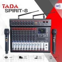 ราคา TADA SPIRIT-8 Power Mixer เพาเวอร์มิกเซอร์ พร้อม ไมค์ลอย 2 ตัว 350W มี EFX USB บลูทูธ SPIRIT8 SPIRIT 8 (26477238135)