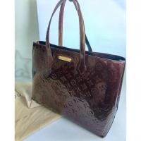 ราคา กระเป๋า หลุยส์วิตตอง Louis Vuitton Monogram Vernis Wilshire MM หนังแก้ว (9248686050)