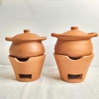 ราคา หม้อหมูจุ่มดินเผา *แถมฟรี* ทัพพีสำหรับตัก 2 ชิ้น เตาจิ้มจุ่มหม้อดิน หม้อดินเผา พร้อมเตา หม้อดินเผาจิ้มจุ่ม หม้อหมูจุ่ม (25854895526)